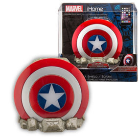 CAPTAIN AMERICA SHIELD BLUETOOTH SPEAKER WITH ANIMATED LIGHTS