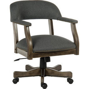 Captain Study Executive Chair with Driftwood effect finish
