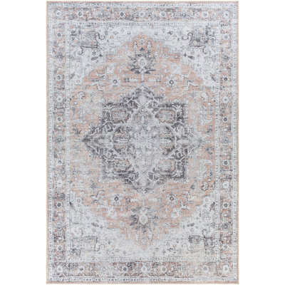 CAPUCINE Machine Washable Modern Boho Grey Area Rug 160 x 220 cm