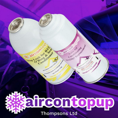 補充　Replenish③　英語 Car Aircon Regas R1234yf Compatible Refrigerant + Leak Sealer