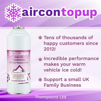 Car Aircon Regas R1234yf Compatible Refrigerant + Leak Sealer