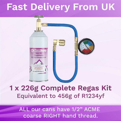 Car Aircon Regas R1234yf Compatible Refrigerant + Professional Type ...