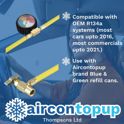 Car Aircon Regas R134a Compatible Extra Cold Refrigerant + Professional ...