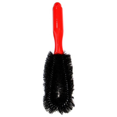 Car Alloy Wheel Brush Cleaning Soft Non- Scratch Bristles Clean Motorcycle Bike 2pcs