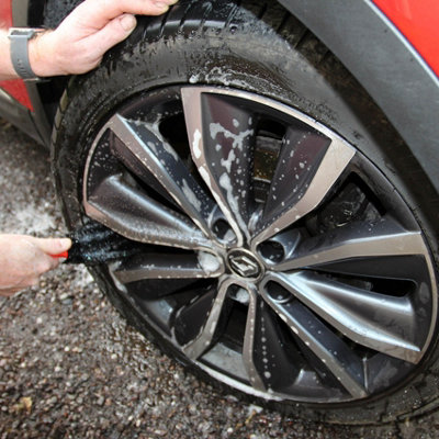 Car Alloy Wheel Brush Cleaning Soft Non-Scratch Bristles Motorcycle Bike - 3