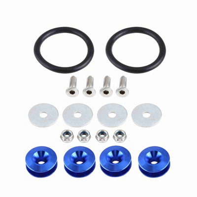 Car Aluminium Alloy Bumper Washer/Bolt Engine Bay Dress Up Kit Quick Release Fastener