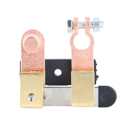 Car battery disconnect switch terminal for disconnecting power