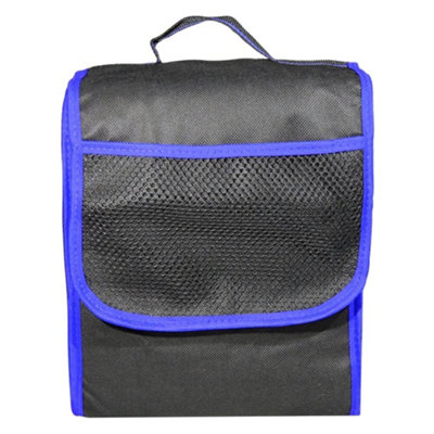 Car Boot Organiser Bag Anti Slip Foldable for Boot Storage Case Tool Bag Boot Tidy Bag, Suitable for All Vehicles, Black & Blue