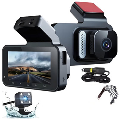 Car Camera Recorder WIFI Dual Front and Rear HD 1080P Dash Cam Night ...
