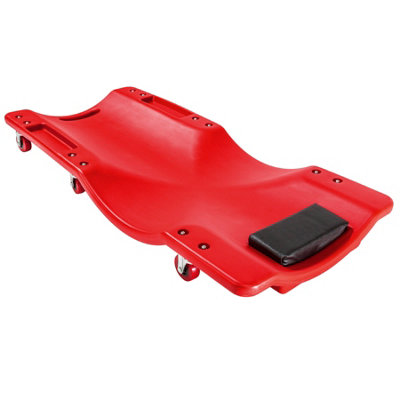 Car Creeper - Workshop roller board - red