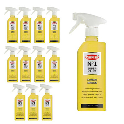 Car Dash Interior Cleaner Detailer All Hard Surfaces CarPlan Super 600ml x12
