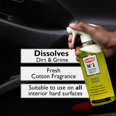 Car Dash Interior Cleaner Detailer All Hard Surfaces CarPlan Super Valet 600ml - 3