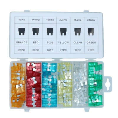 thumbnail image 2 of 10-Pack Standard Blade Fuses Assortment - 10, 15, 20, 25, 30 Amp For Car, Camper, RV, Caravan 2 of 6