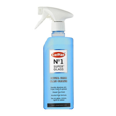 Car Glass Cleaner Repels Water VOC Free Fast Drying No Streak CarPlan 600ml x3