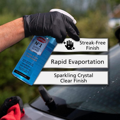 Car Glass Cleaner Repels Water VOC Free Fast Drying No Streak CarPlan 600ml x3 - 4