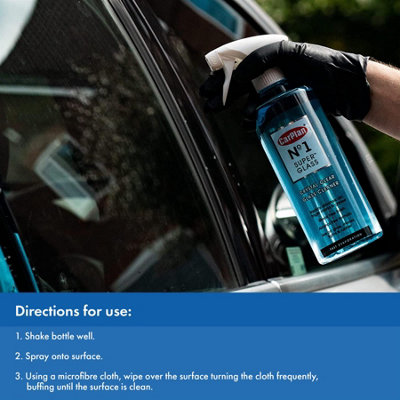 Car Glass Cleaner Repels Water VOC Free Fast Drying No Streak CarPlan 600ml - 4