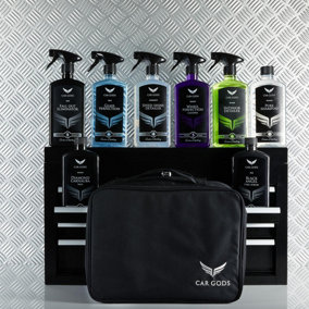 Car Gods Auto Wax Polish Full Interior & Exterior Detailing Cleaning Gift Pack