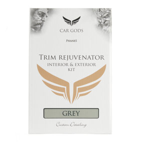 Car Gods Interior & Exterior Dash Trim Detailer Rejuvenator Kit Grey Treatment