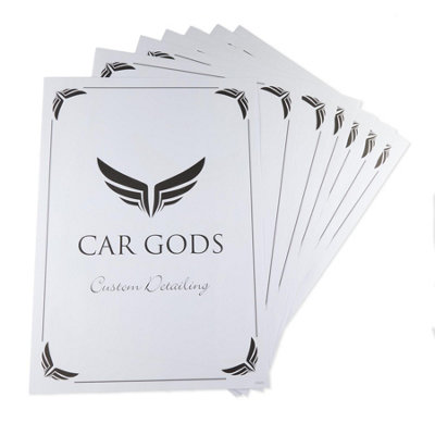 Car Gods Premium Detailing Floor Mats Pack Of 100 Pieces Paper Mats Disposable