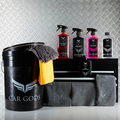 Car Gods Prep & Wash Bucket Kit Iron Oxide Bug Tar & Glue Remover Shampoo