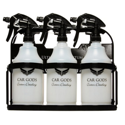 Car Gods Professional 6x 1L Trigger Spray Bottles Detailer Valeting Carry Kit