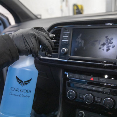 Car Gods Professional 6x 1L Trigger Spray Bottles Detailer Valeting Carry Kit