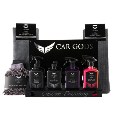 Car Gods Ultimate Detailing Kit Iron Oxide Bug Tar & Glue Remover Shampoo - 9
