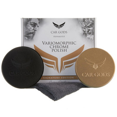 Car Gods Variomorphic Chrome Brass Steel Metal Polish Cleaner Kit 120mL