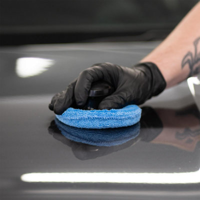 Car Gods Vehicle Auto Cleaning Polish Wax Applicator Set With Handle Valeting - 6