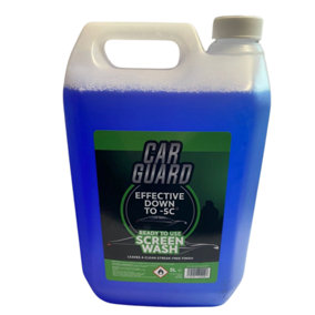 Car Guard Screen Wash 5L Clean Streak Free Effective Down To -5C