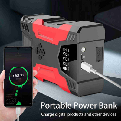 Car Jump Starter Portable Compact Three Modes LED Emergency Light Jump Starter