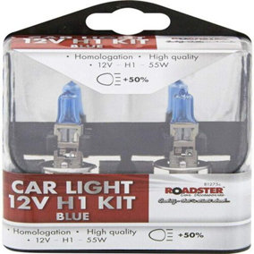 Car Light 12V Kit Bright Blue Bulbs Headlight Homologation H1 55W Spot Leds