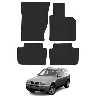 Car Mats for BMW X3 (2004-2011)  E83  Tailored Fit Rubber Floor Set Heavy-Duty