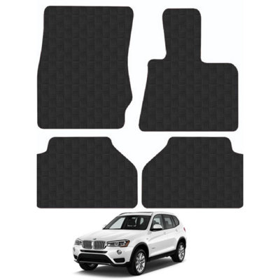 Car Mats for BMW X3 (2011-2017)  F25  Tailored Fit Rubber Floor Set Heavy-Duty