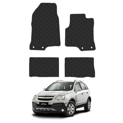 Car Mats for Chevrolet Captiva (2007-2015) Tailored Fit Rubber Floor Set 4pcs