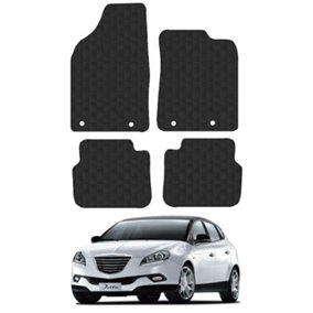 Car Mats for Chrysler Delta (2011-2015) Tailored Fit Rubber Floor Set Heavy-Duty