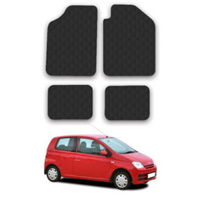 Car Mats for Daihatsu Charade (2003-2007) Tailored Fit Rubber Floor Set 4 Pieces