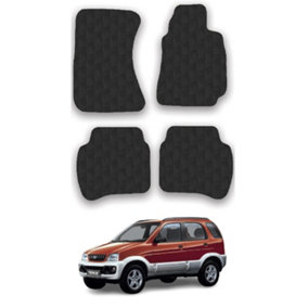 Car Mats for Daihatsu Terios (1997-2006) Tailored Fit Rubber Floor Set 4 Pieces