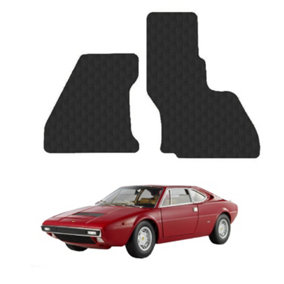 Car Mats for Ferrari Dino 308 GT4 1973-80 Tailored Fit Rubber Floor Mat 2pc Set