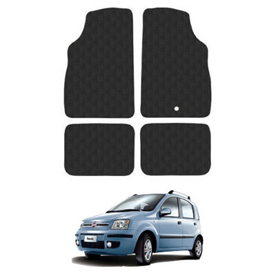 Car Mats for Fiat Panda (2004-2012) Tailored Fit Rubber Floor Set Heavy-Duty 4pc