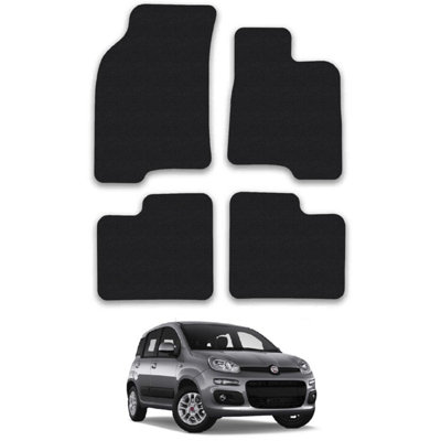 Car Mats for Fiat Panda (2012-2015) Tailored Fit Carpet Floor Set Anti-Slip 4pcs