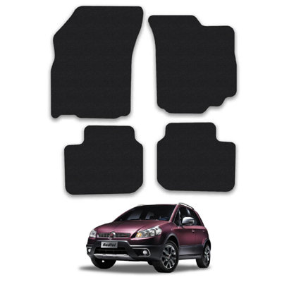 Car Mats for Fiat Sedici (2006-2011) Tailored Fit Carpet Floor Set Anti-Slip 4pc