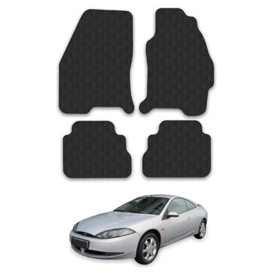 Car Mats for Ford Cougar (1998-2002) Tailored Fit Rubber Floor Set Heavy-Duty