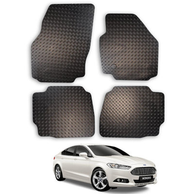 Car Mats for Ford Mondeo (2011-2014) Tailored Fit Rubber Floor Set Heavy-Duty