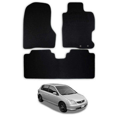 Car Mats for Honda Civic (2001-2005)  5 Door Tailored Fit Carpet Floor Set 3pcs