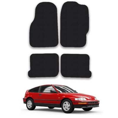 Car Mats for Honda CR-X (1983-1991) Tailored Fit Carpet Floor Set Anti-Slip 4pcs