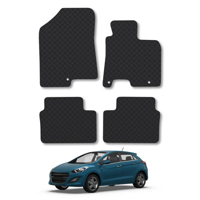 Car Mats for Hyundai i30 (20122017) Tailored Fit Rubber Floor Set