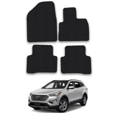 Car Mats for Hyundai Santa Fe (2012-2018) Tailored Fit Carpet Floor Set 4 Pieces