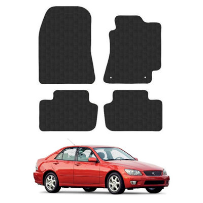 Car Mats for Lexus IS200 (1999-2005) Tailored Fit Rubber Floor Set Heavy-Duty