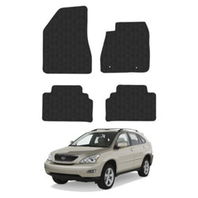 Car Mats for Lexus RX300 (2003-2009) Tailored Fit Rubber Floor Set Heavy-Duty